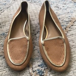 Antonio Melani Bess Flats 8.5 Tan with gold